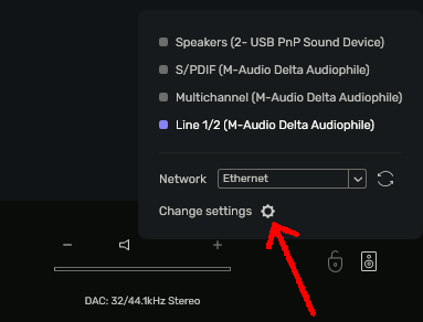 Audirvana settings