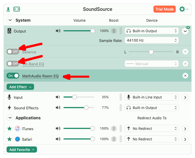 Adding Room EQ to SoundSource